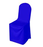 Royal Blue Polyester Chair Cover (Round Top)