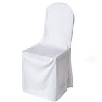 White Polyester Chair Cover (Round Top)