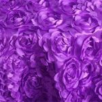 10FT X 10FT (3M X 3M) Purple Rosette Backdrop