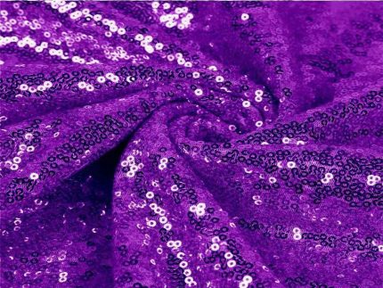 70'' Purple Sequin Tablecloth