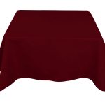 40 x 40'' Burgundy Polyester Tablecloth