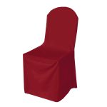 Burgundy Polyester Chair Cover (Round Top)