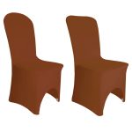 Chocolate Spandex Chair Covers