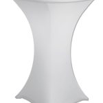 60cm White Spandex Poseur Cocktail Tablecloth