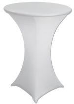 60cm White Spandex Poseur Cocktail Tablecloth