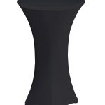 60cm Black Spandex Poseur Cocktail Tablecloth