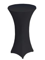 60cm Black Spandex Poseur Cocktail Tablecloth