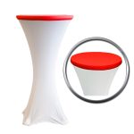 80cm Red Cocktail Table Topper
