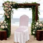 White Crushed Velvet Chair Cover - Image 5