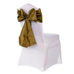 Gold Taffeta Chair Sashes (10pc) - Image 3