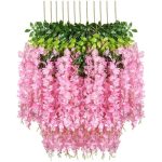 Pink Wisteria Flowers (3 bunches)