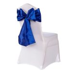 Royal Blue Taffeta Chair Sashes (10pc) - Image 4