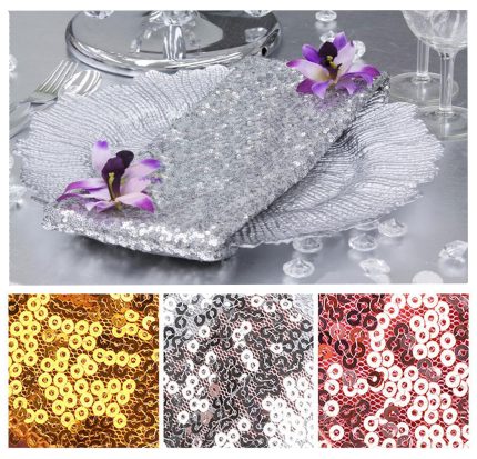 Elegant silver napkin – adds a touch of sophistication to weddings and special occasions.