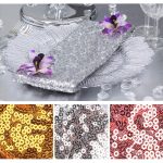16'' x 16'' Silver Sequin Table Napkin