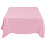 30 x 30'' Light Pink Polyester Tablecloth