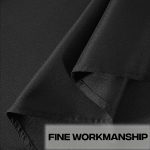 132'' Round Black Seamless Polyester Tablecloth - Image 4