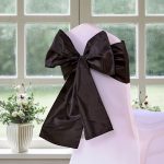 Black Taffeta Chair Sashes (10pc) - Image 3