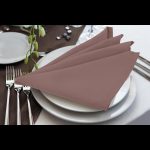 Blush Pink Polyester Printed colour Napkins (10pcs) - Image 4