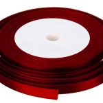 24mm Dark Red Satin Ribbon 20m x 10 Rolls