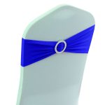 10Pc Royal Blue Spandex Chair Band