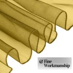 10Pc Gold Organza Chair Sashes - Image 2