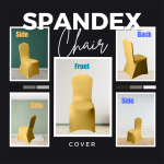 Gold Spandex Chair Covers - Image 2