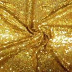 60cm (24") Gold Sequin Tablecloth