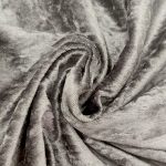 52 x 70" Grey Crushed Velvet Tablecloth