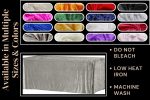70" Grey Crushed Velvet Tablecloth - Image 5