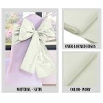 Ivory Taffeta Chair Sashes (10pc) - Image 2