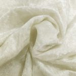 52 x 70" Ivory Crushed Velvet Tablecloth