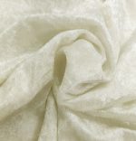 4FT Ivory Crushed Velvet Fitted Tablecloth