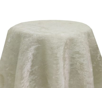 A soft ivory napkin, offering a refined and classic touch for formal dining and celebrations.