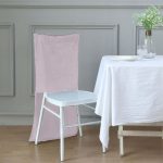Light pink Chiavari chair cap cover for wedding chair styling