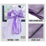 Lilac Taffeta Chair Sashes (10pc) - Image 4