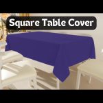 54 x 54'' Navy Blue Polyester Tablecloth - Image 4