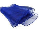 10Pc Navy Blue Organza Chair Sashes