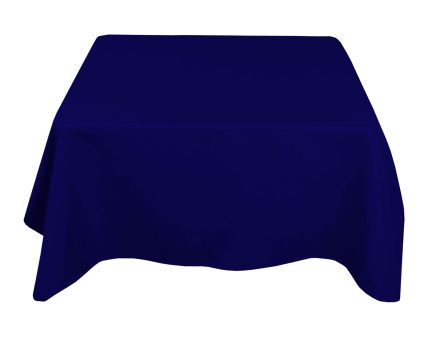 54 x 54'' Navy Blue Polyester Tablecloth