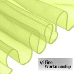 10Pc Yellow Organza Chair Sashes - Image 3