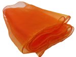 10Pc Orange Organza Chair Sashes