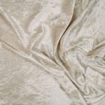 Oyster Crushed Velvet Fabric 1m