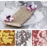 Pale gold sequin napkin for elegant table settings and special events