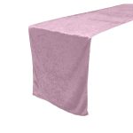12" x 108" Pink Crushed Velvet  Table Runner - Image 2