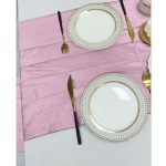 12" x 108" Pink Crushed Velvet  Table Runner - Image 4
