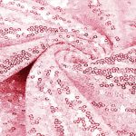 90 x 132'' Pink Sequin Tablecloth