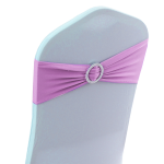 10Pc Lilac Spandex Chair Band
