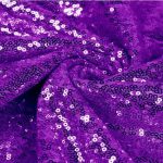 80cm (31.5'') Round Purple Sequin Tablecloth