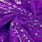 50 x 126'' Purple Sequin Tablecloth