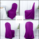 Purple Polyester Chair Cover (Round Top) - Image 2