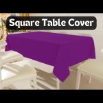54" x 54'' Purple Polyester Tablecloth - Image 4